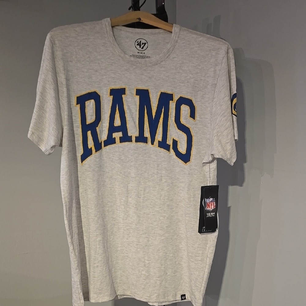 47 Brand Relay Grey Los Angeles Rams Tee